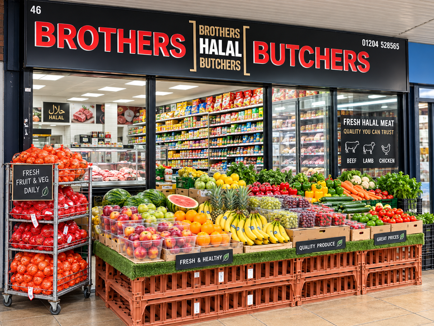 Brothers Halal Butchers storefront