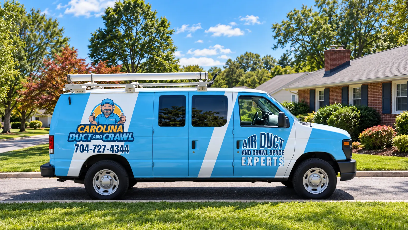 Carolina Duct and Crawl service van